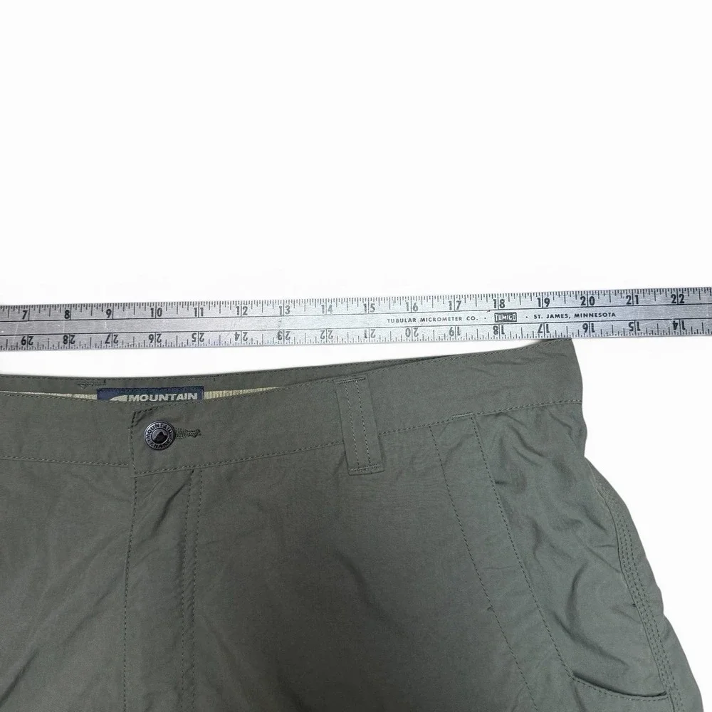 Mountain Khakis Granite Creek Shorts Mens 40 x 11 Green Hiking Nylon Gorp Tech